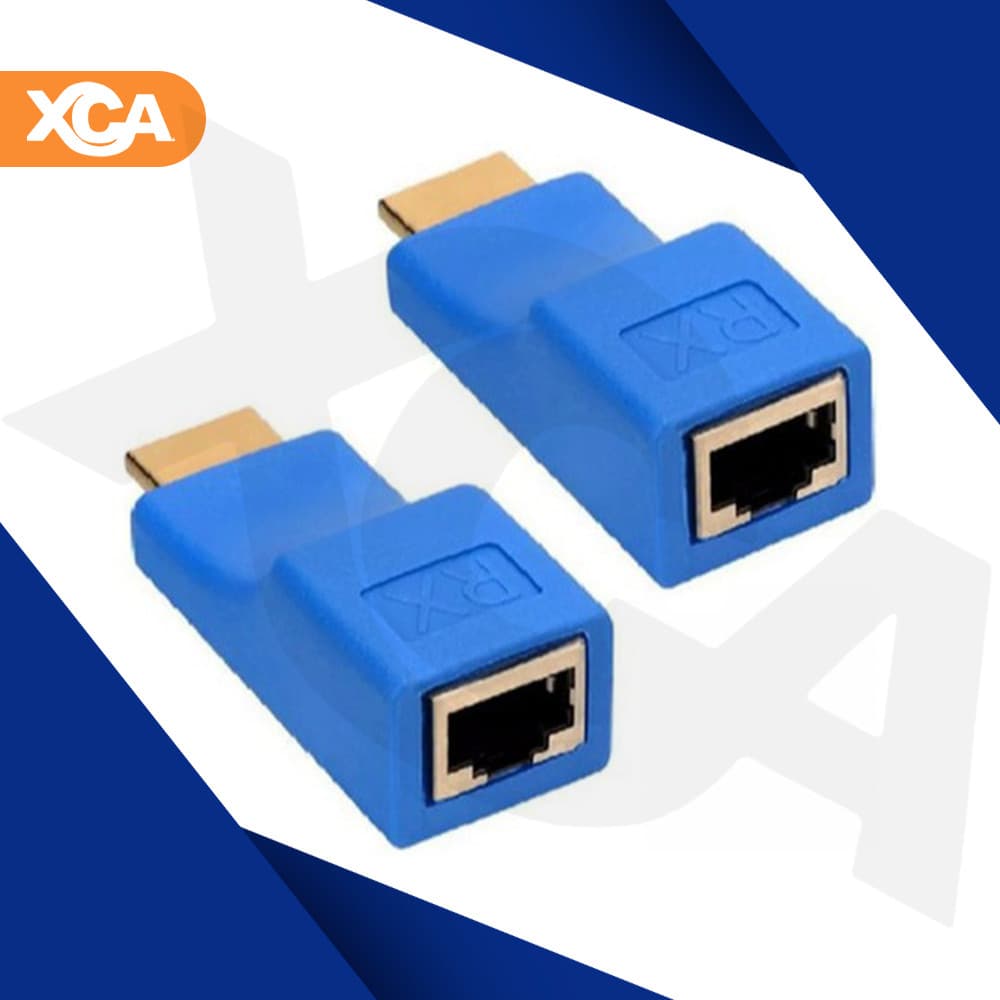 Extensor Adaptador Hdmi Rj45 30m 4k Transmissor E Receptor