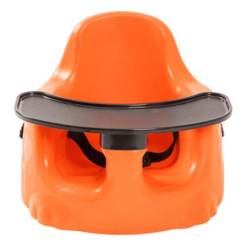 Cadeira De Alimentação Refeição Portátil Infantil Sauro Com Bandeja Laranja Confortável Tutti Baby