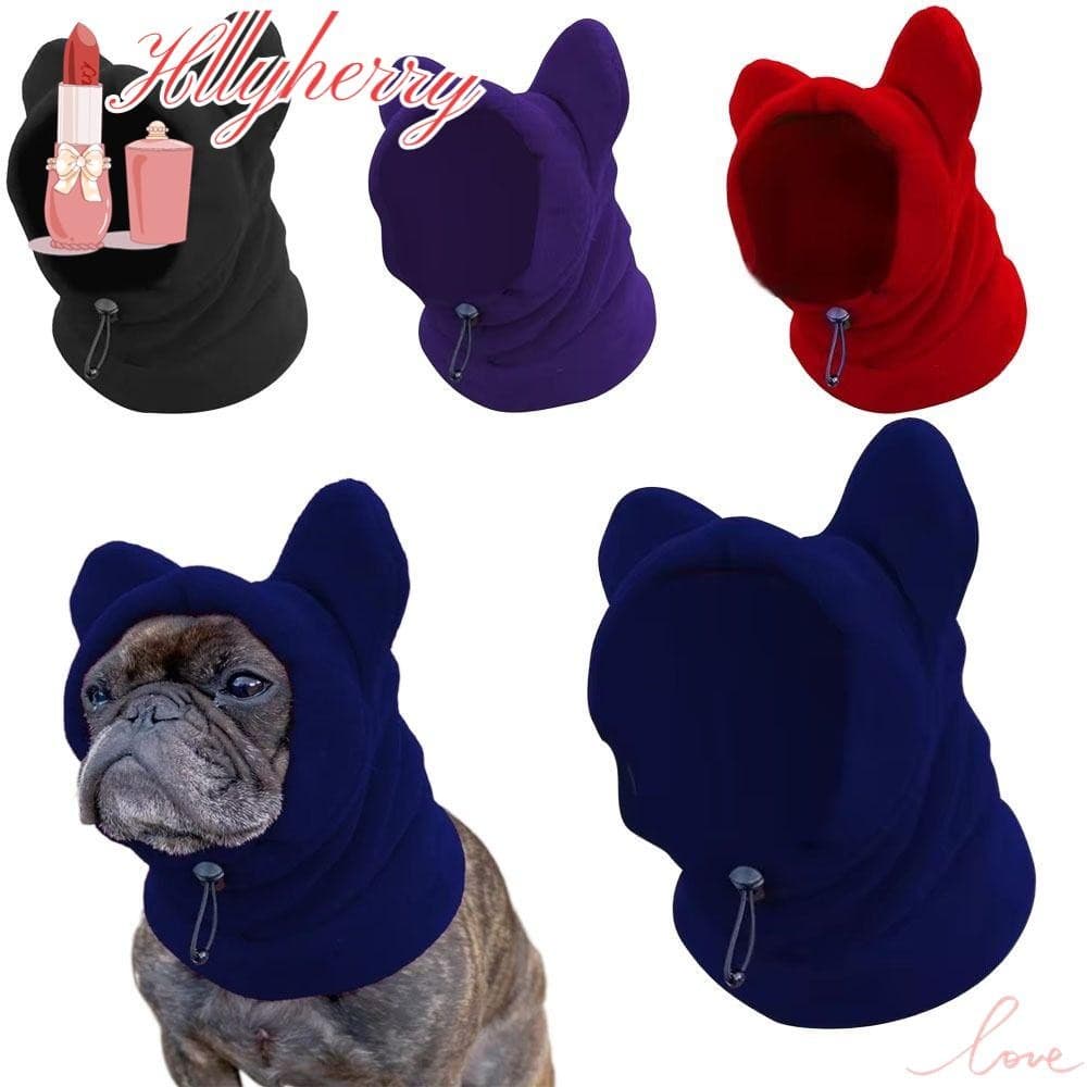 Chapéu De Morcego De Lã Para Cachorro HLLYHERRY , Chapéus De Inverno Cães Franceses Macios E Quentes , Bonés Com Capuz O