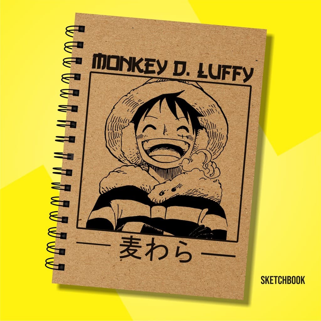 Bloco Sketchbook Kraft One Piece Offset Séries 180g A5 100 Páginas 50fls desenho artístico mangá pintura esboço