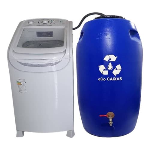 Bombona Tambor Barril eCo Caixa 240 litros Água Potável Chuva Cisterna