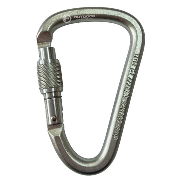 Mosquetão Pêra De Aço Trava Rosca 45KN CE EN UIAA NBR Usang