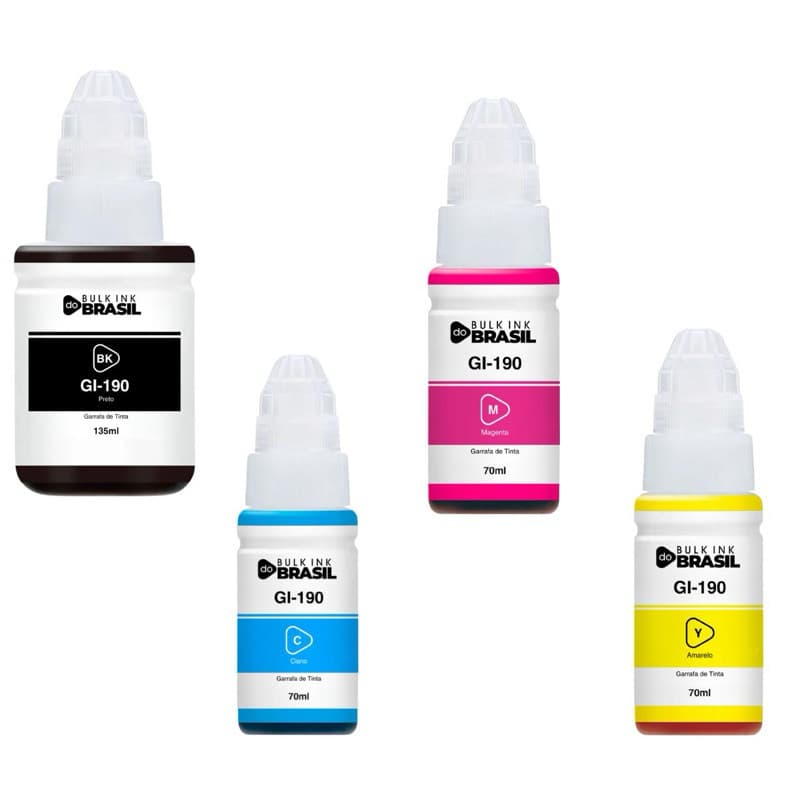 04 Cores Tinta Para Uso G1100 G2100 G3100 G3102 G3110