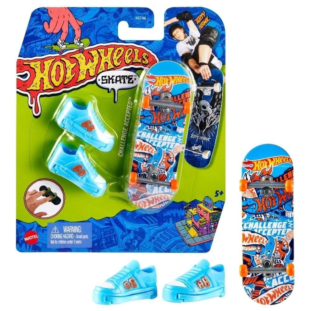 Skate de Dedo Hot Wheels com Acessórios HGT46 Sortido
