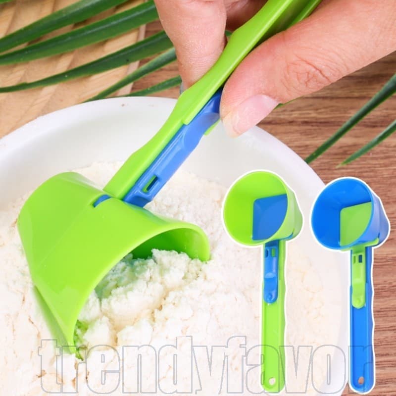 Colher Deslizante De Proteína Em Pó 1/2/4 Unidades-De Reutilizável-Funil De Medidora-À Prova De Derramamento , Produto C