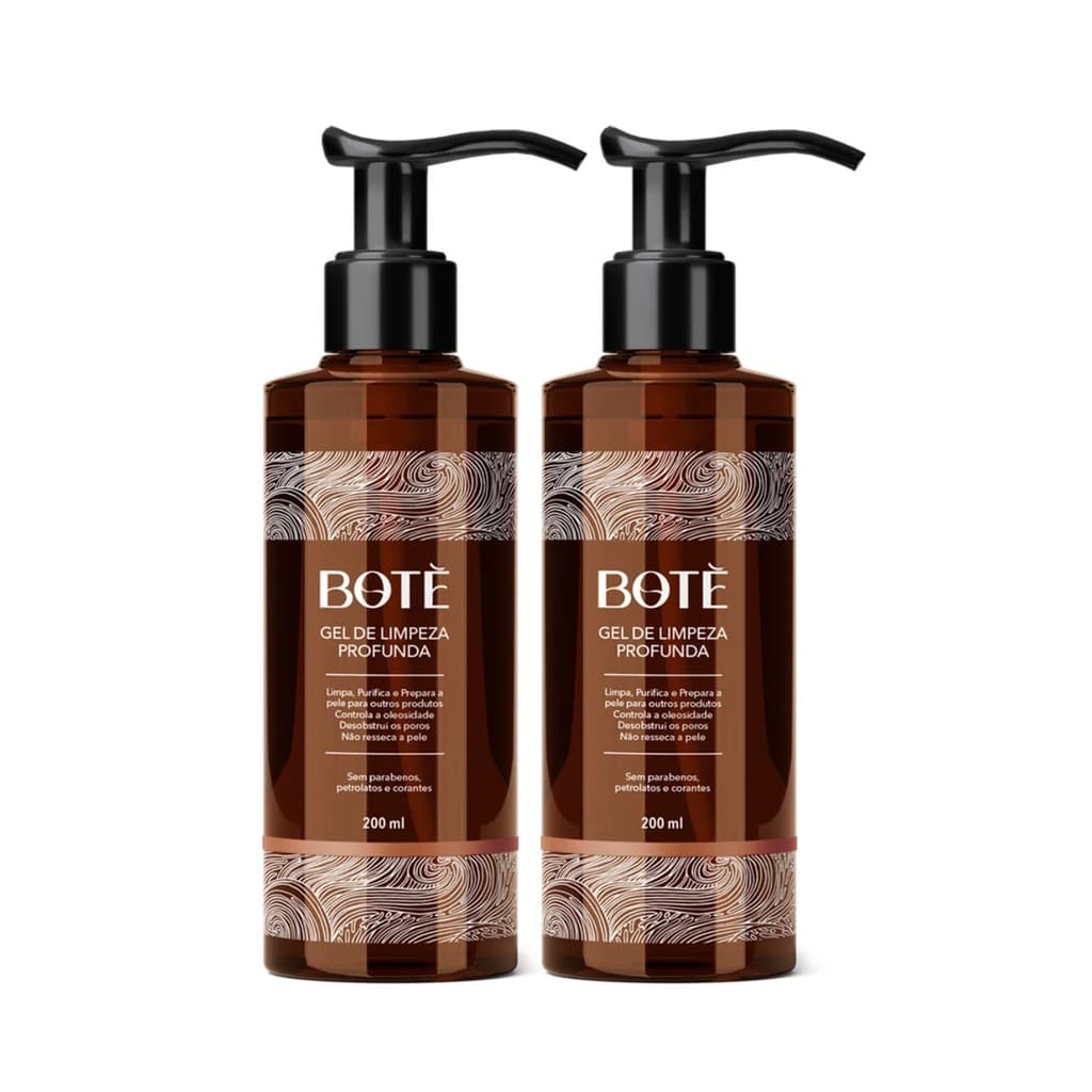 Kit 2 Gel De Limpeza Facial Botè Com Ácido Hialurônico e B5