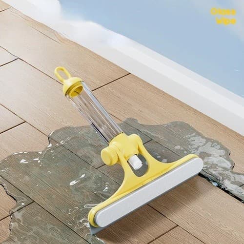 Limpador Multiuso para Vidros 3 em 1 com Spray, Esponja e Rodo– Borrifa, Lava e Seca – Pronta Entrega