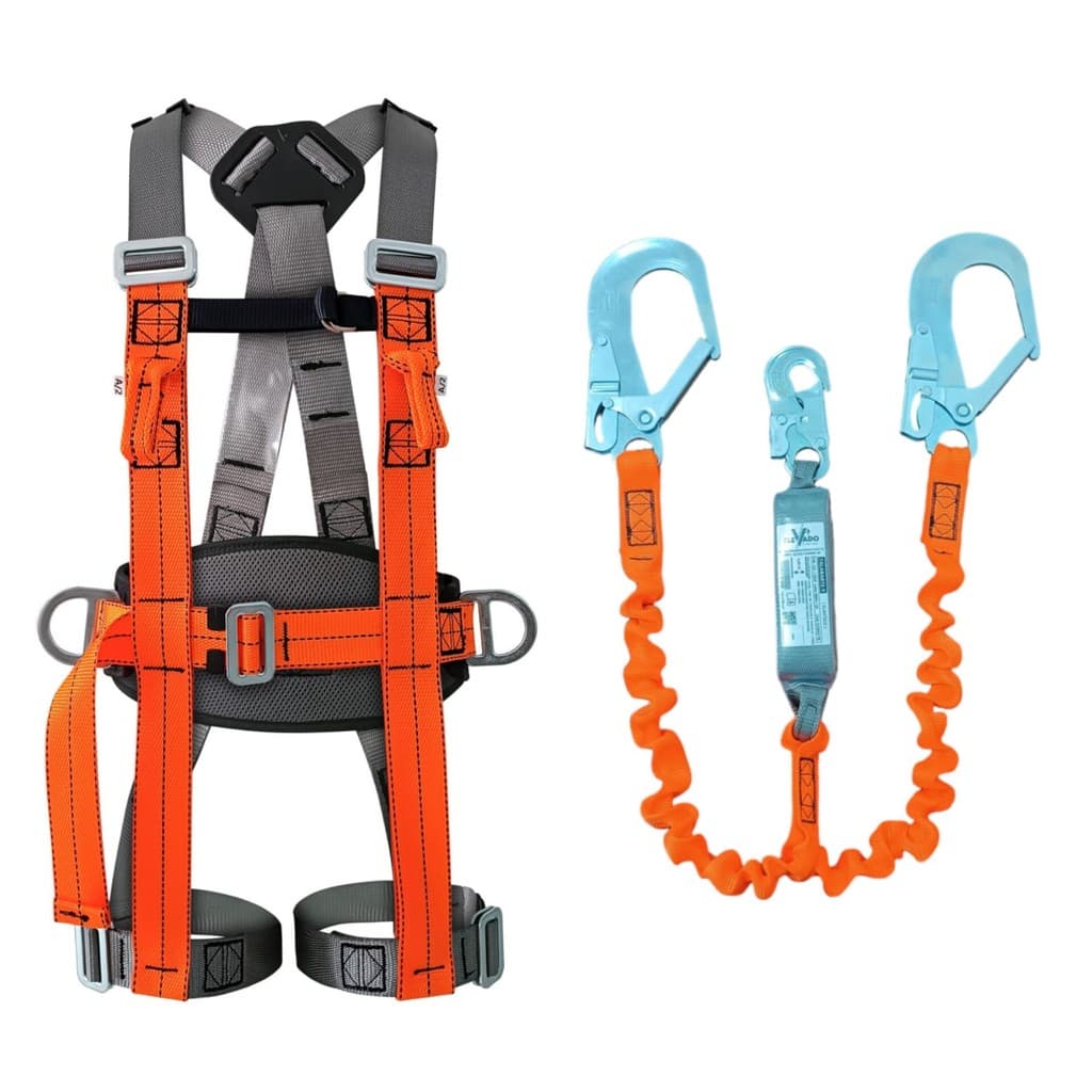 CINTO PARAQUEDISTA 4 PONTOS DE ANCORAGEM + TALABARTE Y