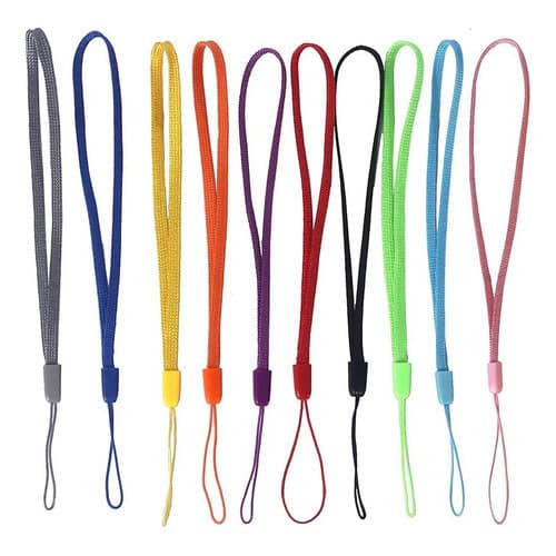 kit  10 a 100 Cordinhas 17cm Cordões corda coloridas De Pulso Para Pendrive Chaveiro garrafas agua academia celulares