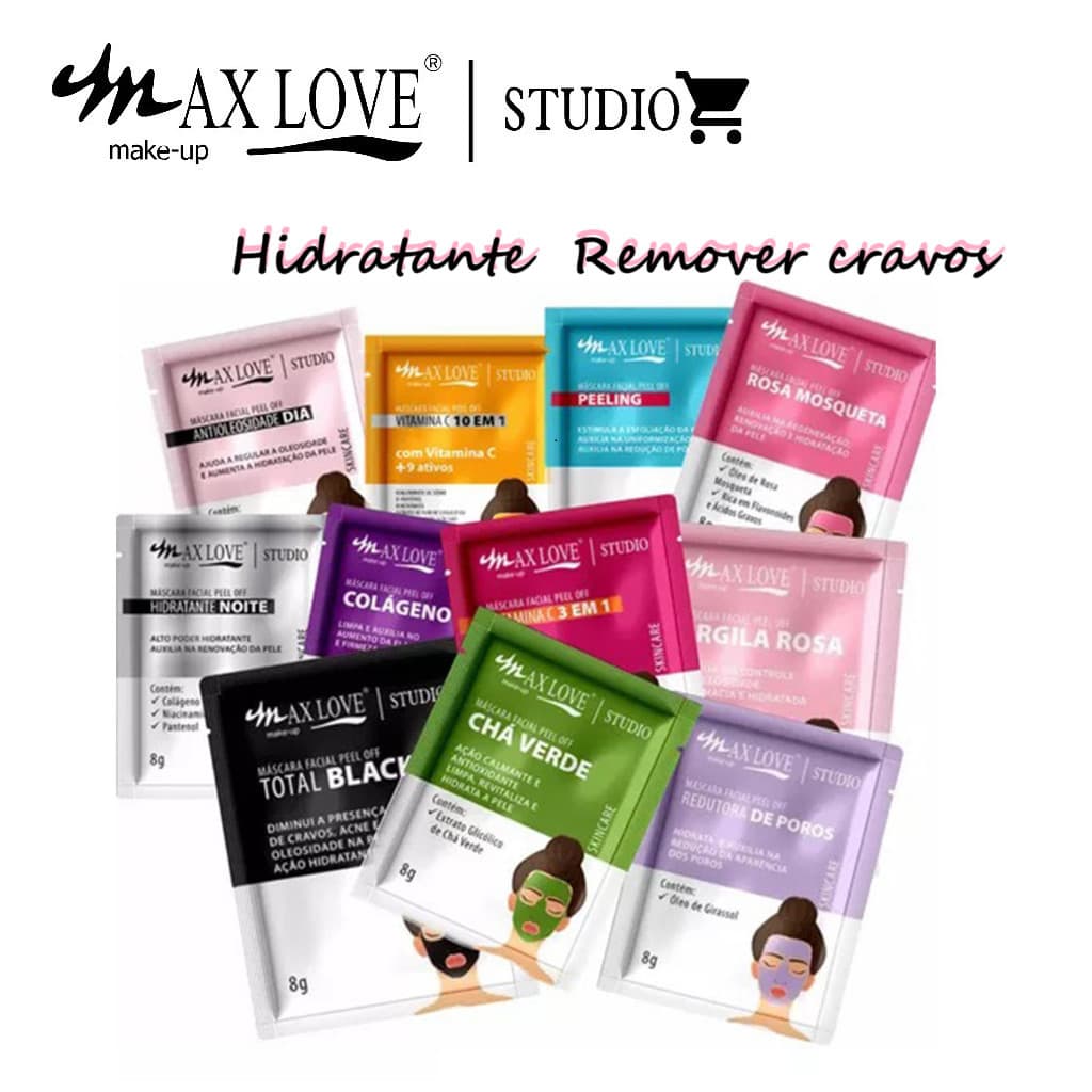 Kit Com Sortido De Máscara Facial Sachê  - Max Love 8g
