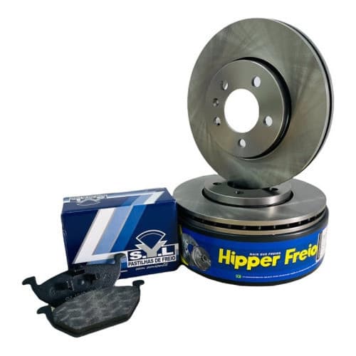 Disco E Pastilha Freio Dianteiro Fox 1.0 1.6 2012 2013 2014