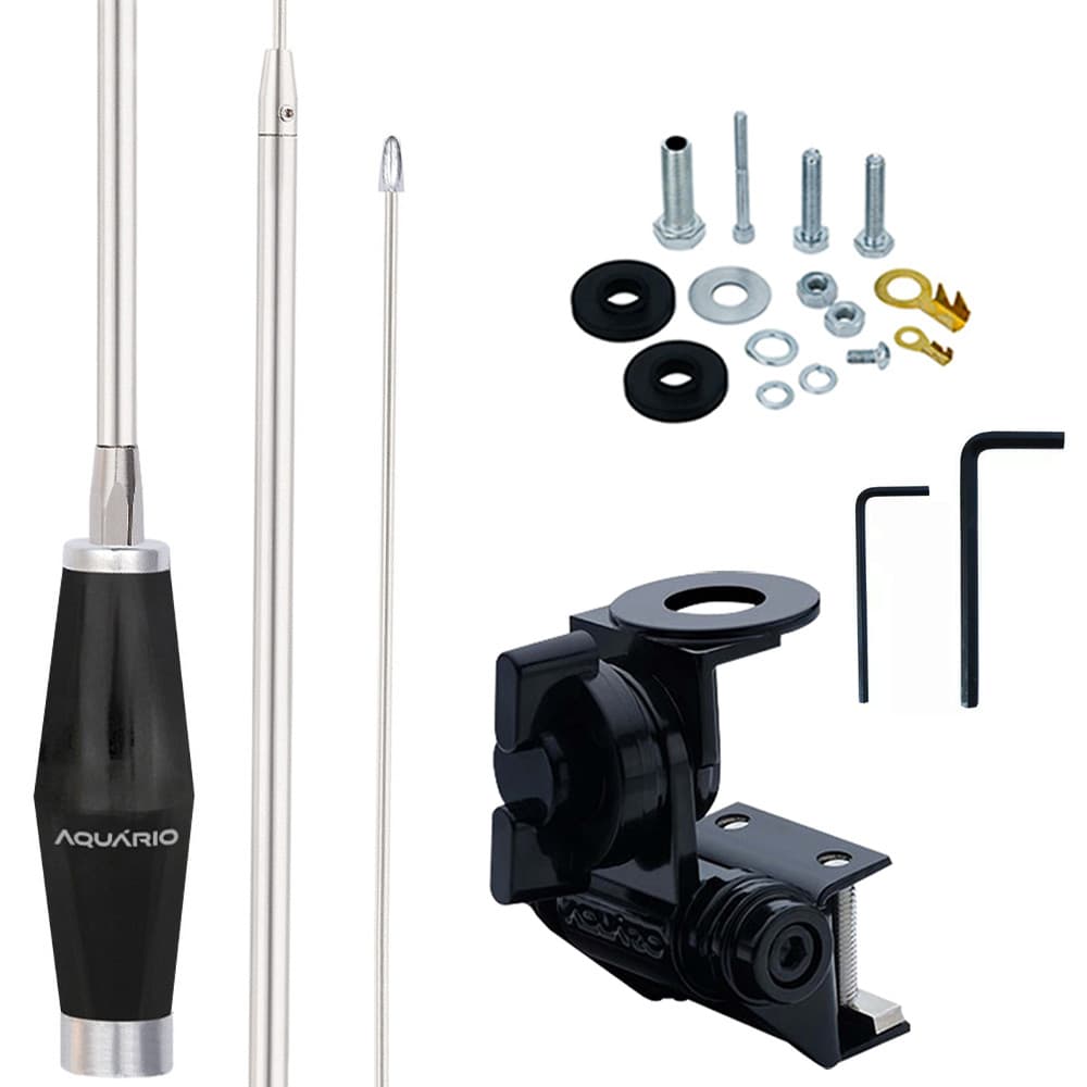 Antena Px Mini Maria Mole 1,40m Alongador 40cm Grade Calha Parafusos