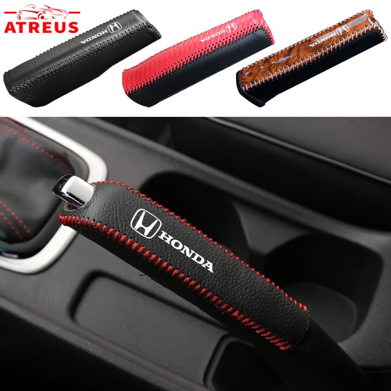 Honda Couro Capa Do Freio De Mão De Carro Proteção Do Freio De Mão Para Honda Fit City Hatch Hrv Jazz Civic g10 g11 g9