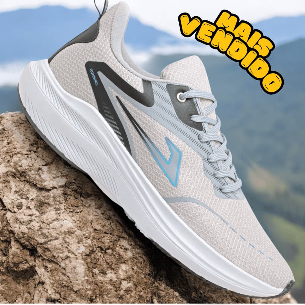 Tênis Esportivo Masculino Tamanho Especial 44 45 46 47 48  Sapato Ultra Leve Promoção Envio Rápido