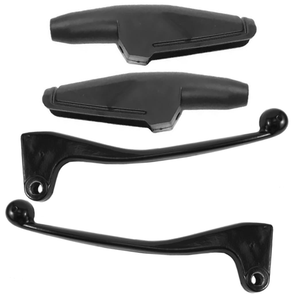 Par Manete Freio Tambor Modelo Original + Guarda po Manete Cg 125 Titan Fan 1992 Até 2013