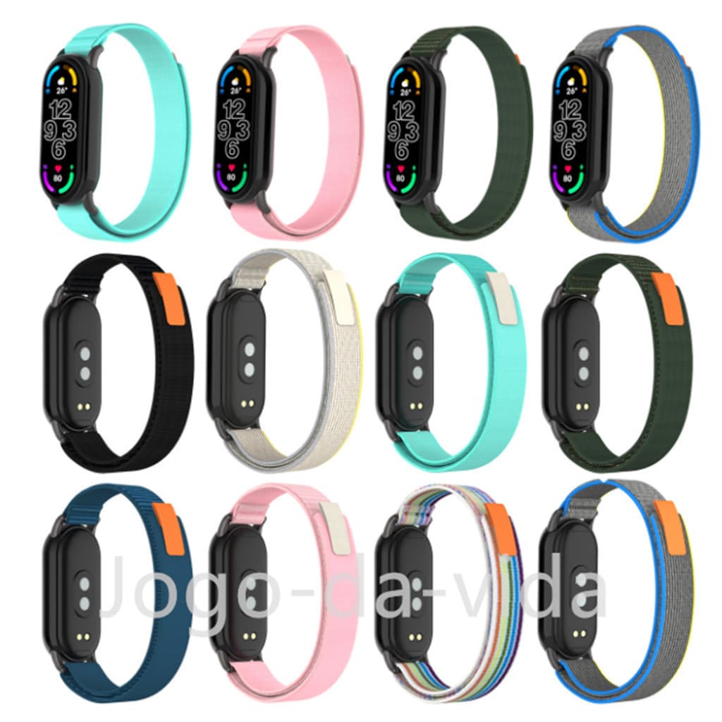 Pulseira De Nylon Acessórios De Soft Band Para Xiaomi Mi Band 8 9