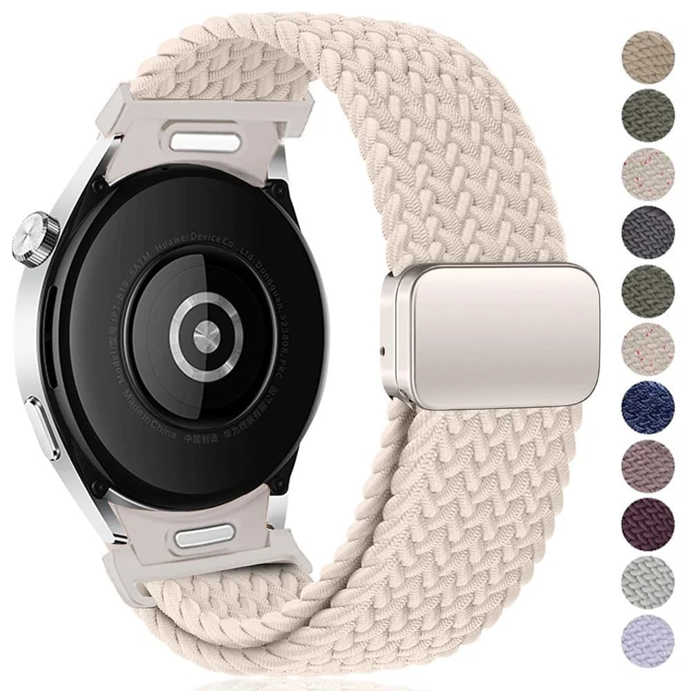 Pulseira de Nylon para Samsung Galaxy Watch 7 6 5 4 FE 40mm 44mm 42mm/46mm 43mm/47mm 45mm
