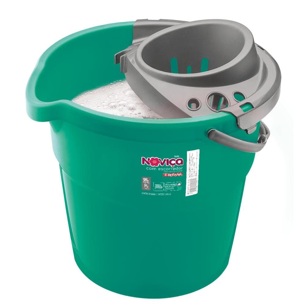 Balde com Escorredor 9L Noviça Bettanin