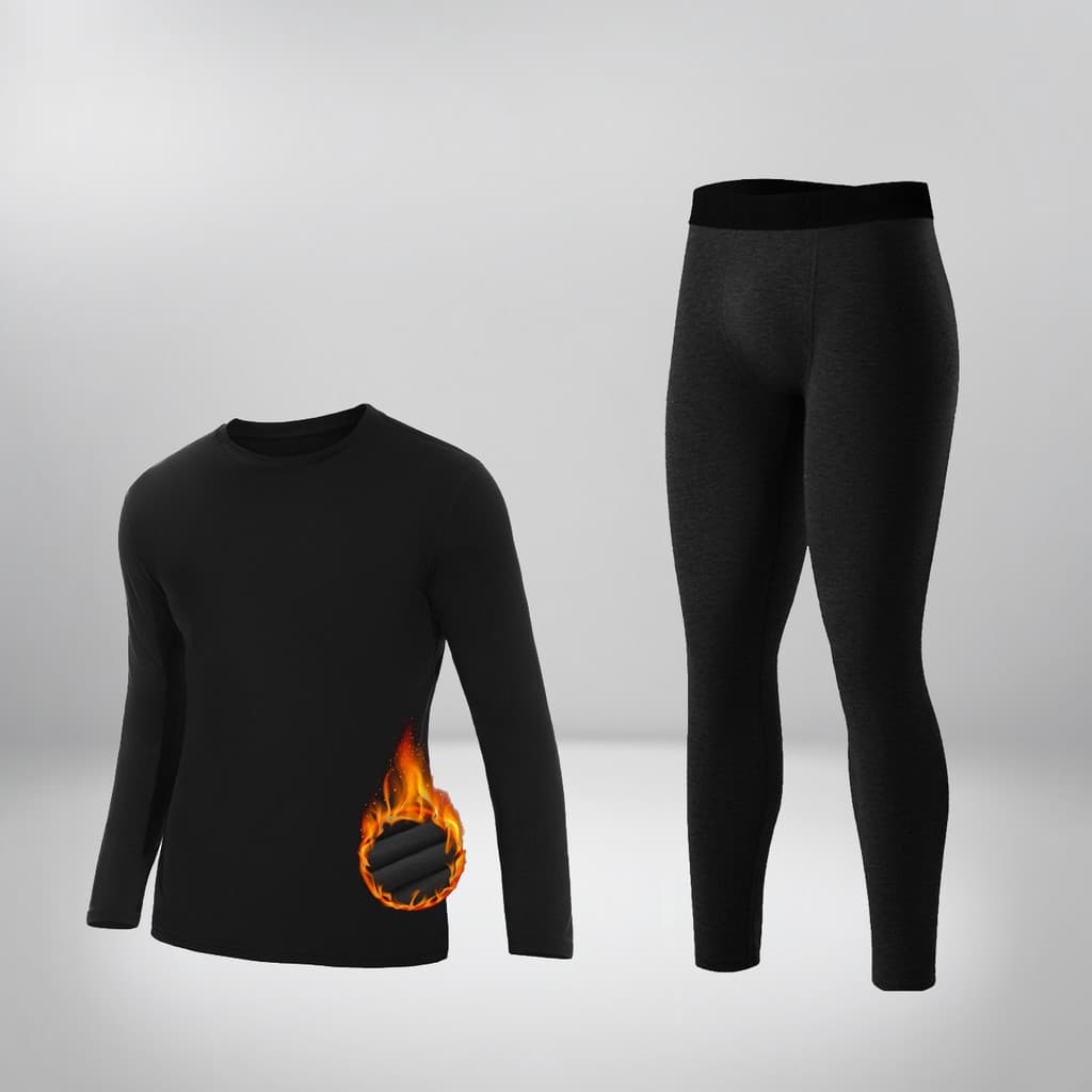 Kit Calça e Camisa Peluciada Térmica Segunda Pele Tecido Encorporado Frio Intenso Camiseta Peluciada UV+