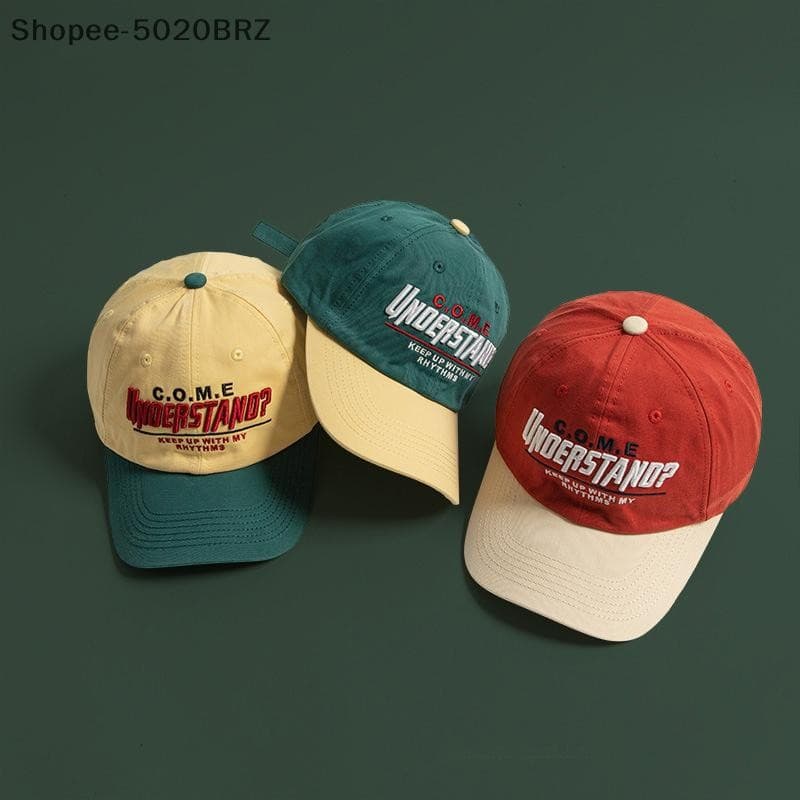 [THEBR] Novo Chapéu Esportivo De Cabeça Grande Feminino Versátil Bordado Contrastante Boné De Beisebol Masculino Lazer A