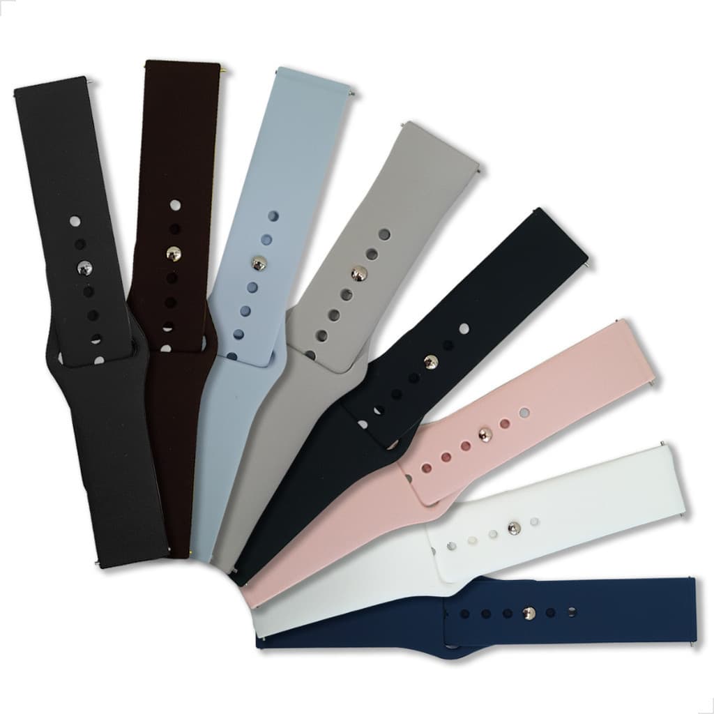2 Pulseiras 20/22mm Silicone Macio Premium Para Smartwatch Relógio Inteligente [Envio HOJE]