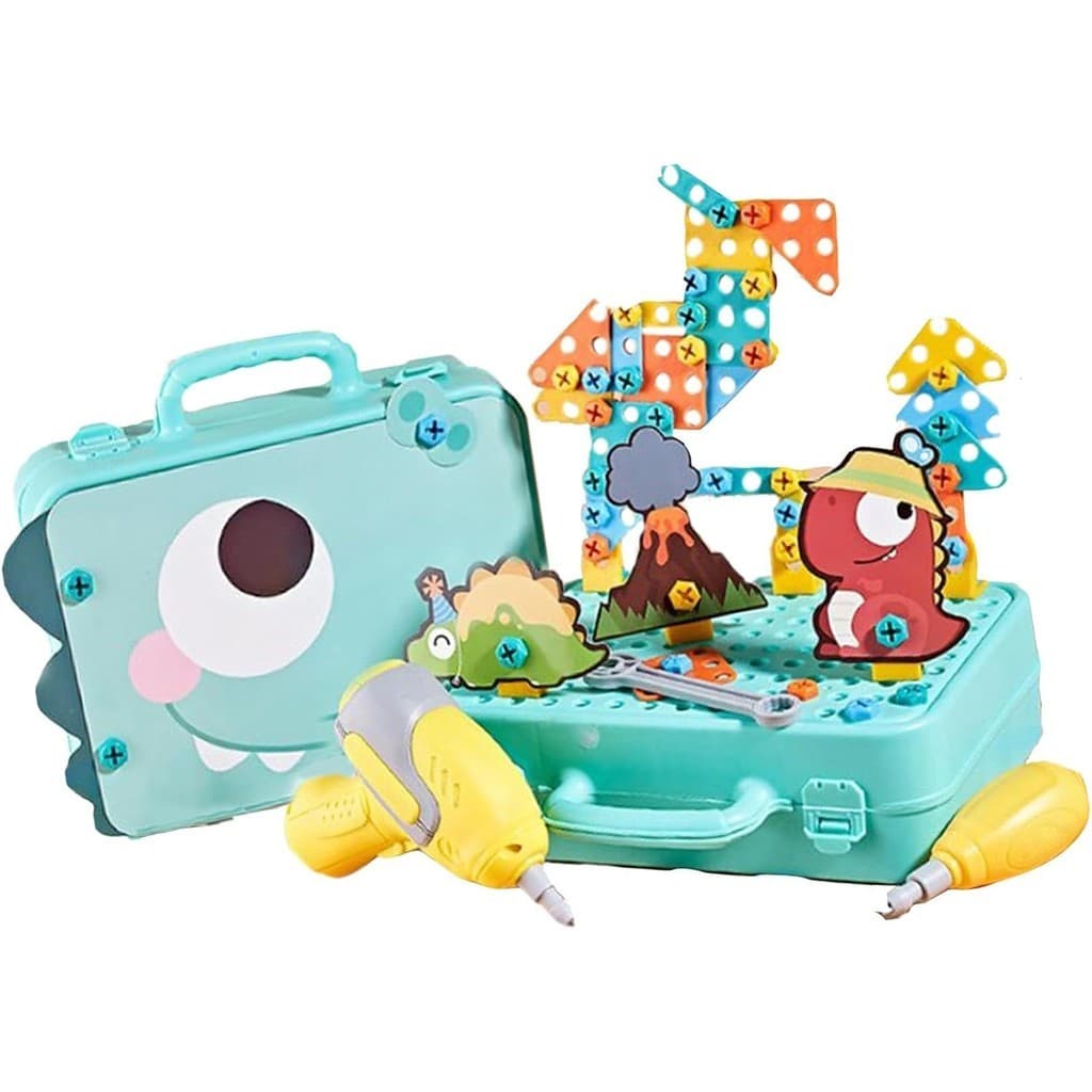 kit caixa de ferramentas de montagem de parafuso infantil crianças brinquedo
