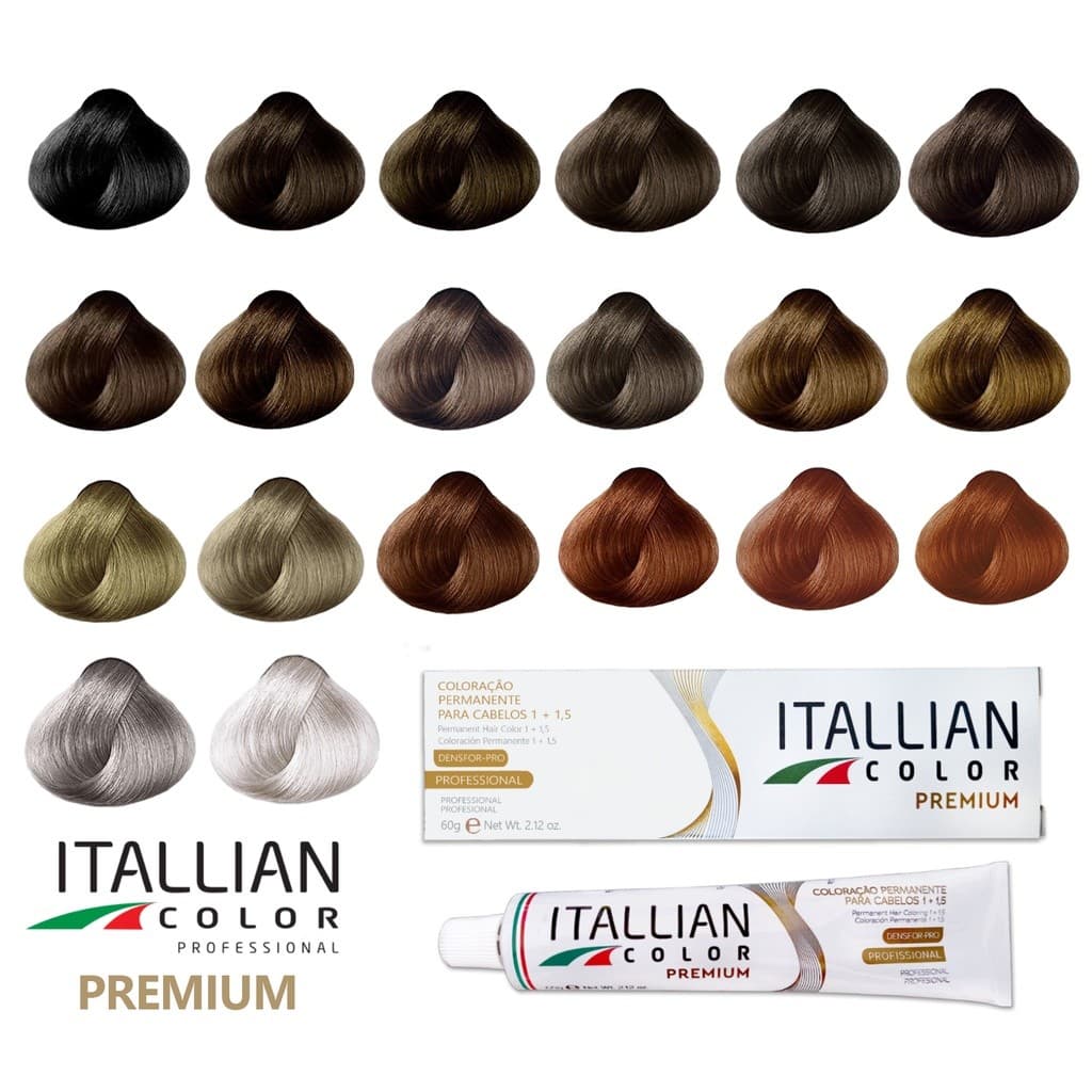 Coloração Capilar Permanente Itallian Color Premium Tubo de 60g | Escolha a Tonalidade | Parte 1