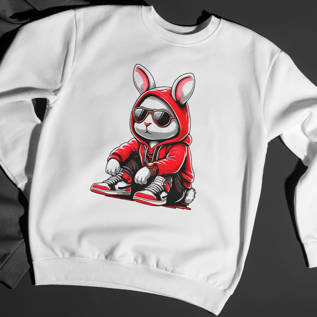 Suéter Moletom Sem Gola Careca Exclusiva Coelho Mandrake Algodão Premium StarX Tendencia Unissex