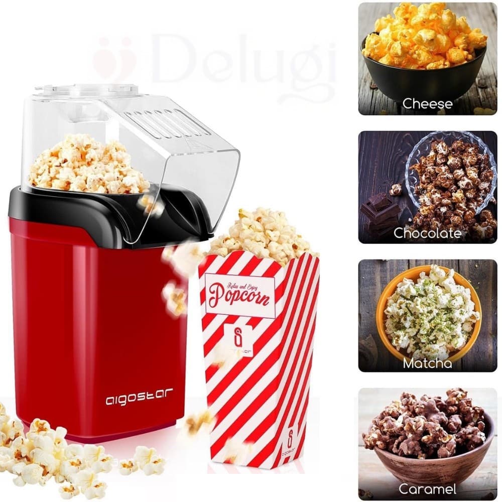 PIPOQUEIRA ELÉRICA Máquina Fazer Pipoca Sem Óleo POPCORN MAKE 110v-220v Envio Imediato RJ