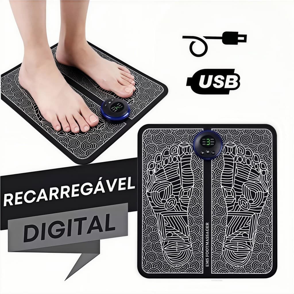 Ems Massageador Elétrico De Pés Esteira Fisioterapia Músculo Cuidados Com A Saúde Relaxamento