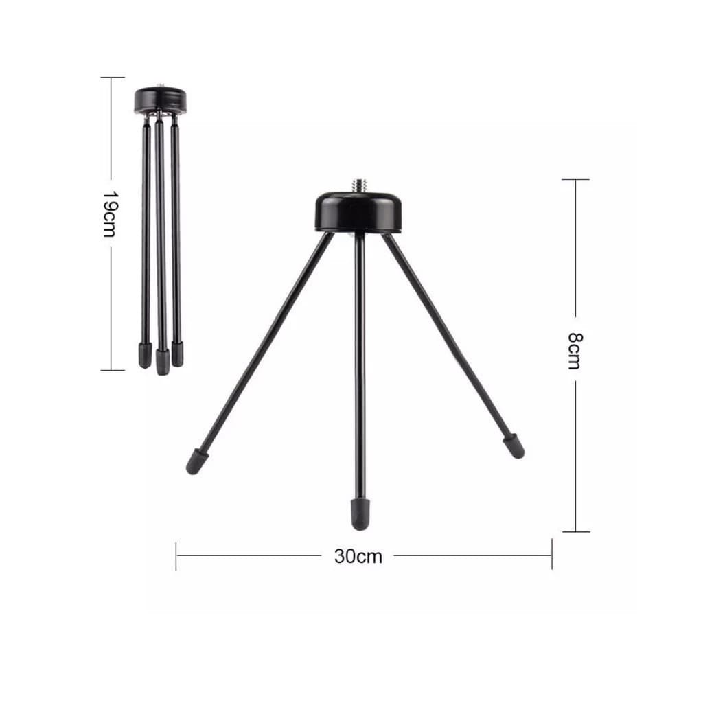 Tripé De Metal Para Celular Camera Ring Light 19cm 1/4thread