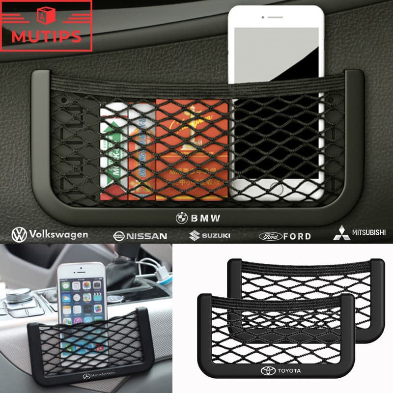 Rede Traseira Lateral Universal Para Assento De Carro Bolsa Suporte De Armazenamento Multifuncional