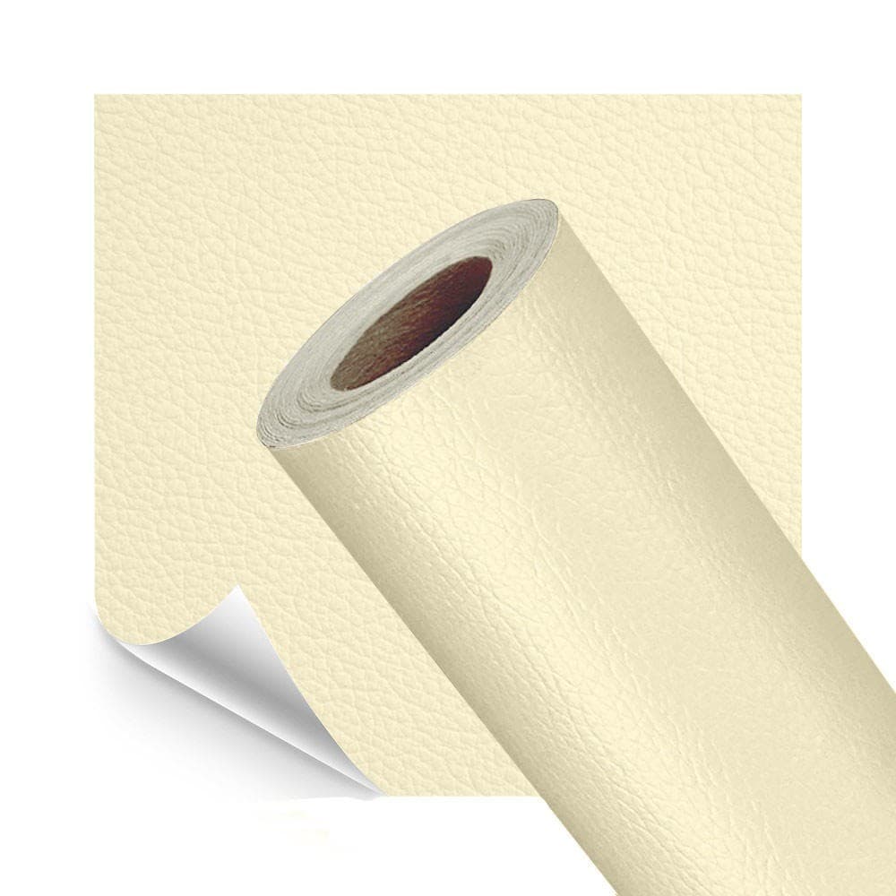 Revestimento ou Reparo Adesivo para Couro Sintético Bege 50x137cm