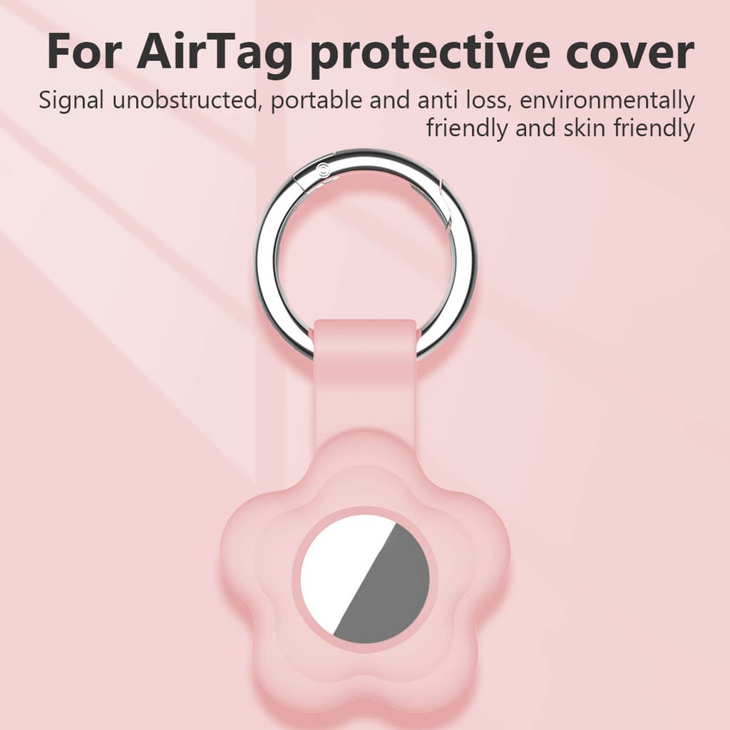 Capa Para Apple Airtag Rastreador Posicionador Protetora Terno Dispositivo Anti Perda Localização Com Chaveiro