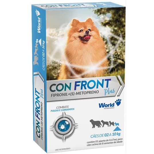 CONF RONT PLUS 0,67ML 2 A 10KG - WORLD USO VETERINARIO