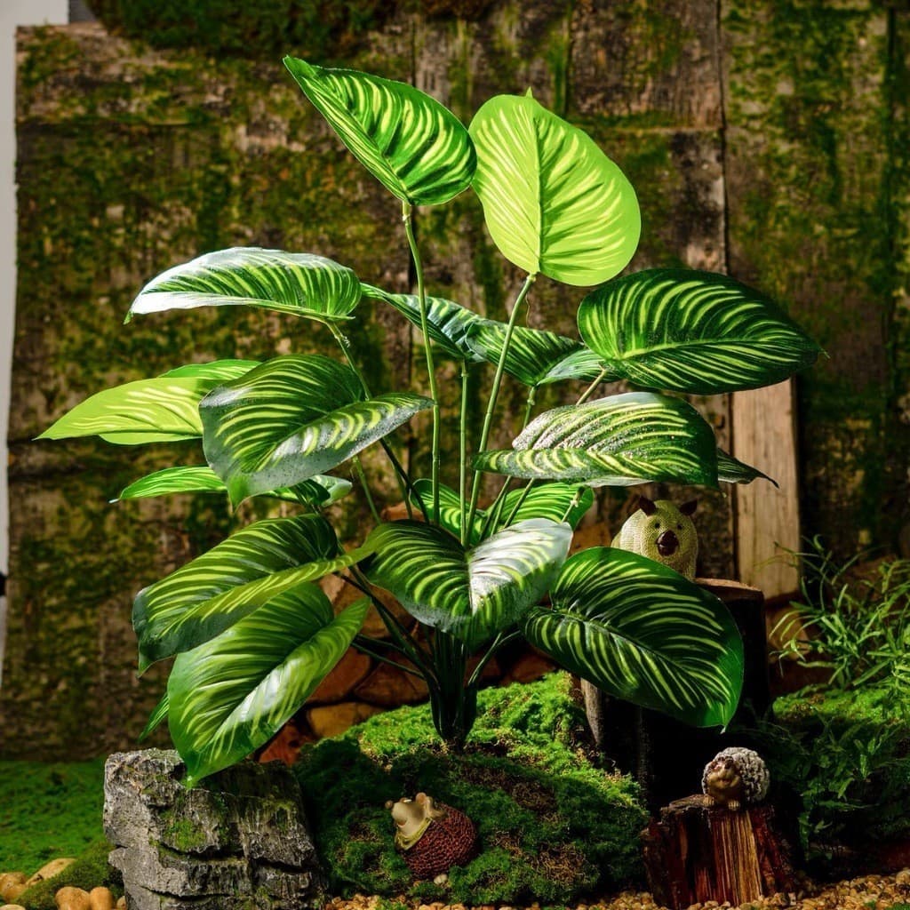 Árvore artificial para decoração de casa com 24 folhas 70 cm