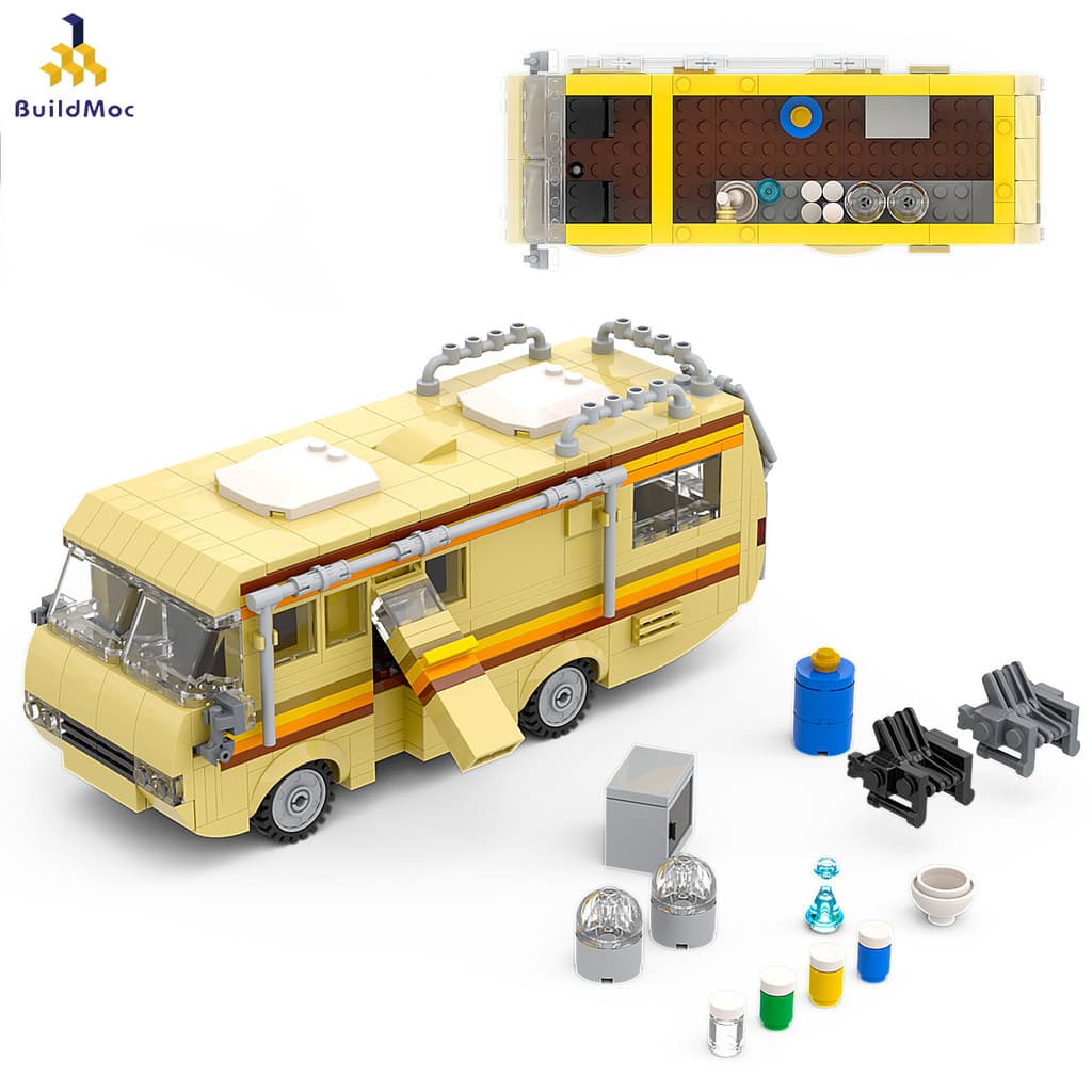 Breaking Bad Touring Modelo De Carro Blocos De Construção Montagem Brinquedos Presentes 360 Peças Tijolos Buildmoc