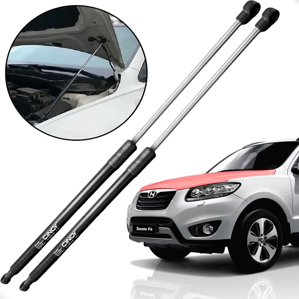 Par Amortecedor do Capo Santa Fé Hyundai 2006 2007 2008 2009 2010 2011 2012 2013