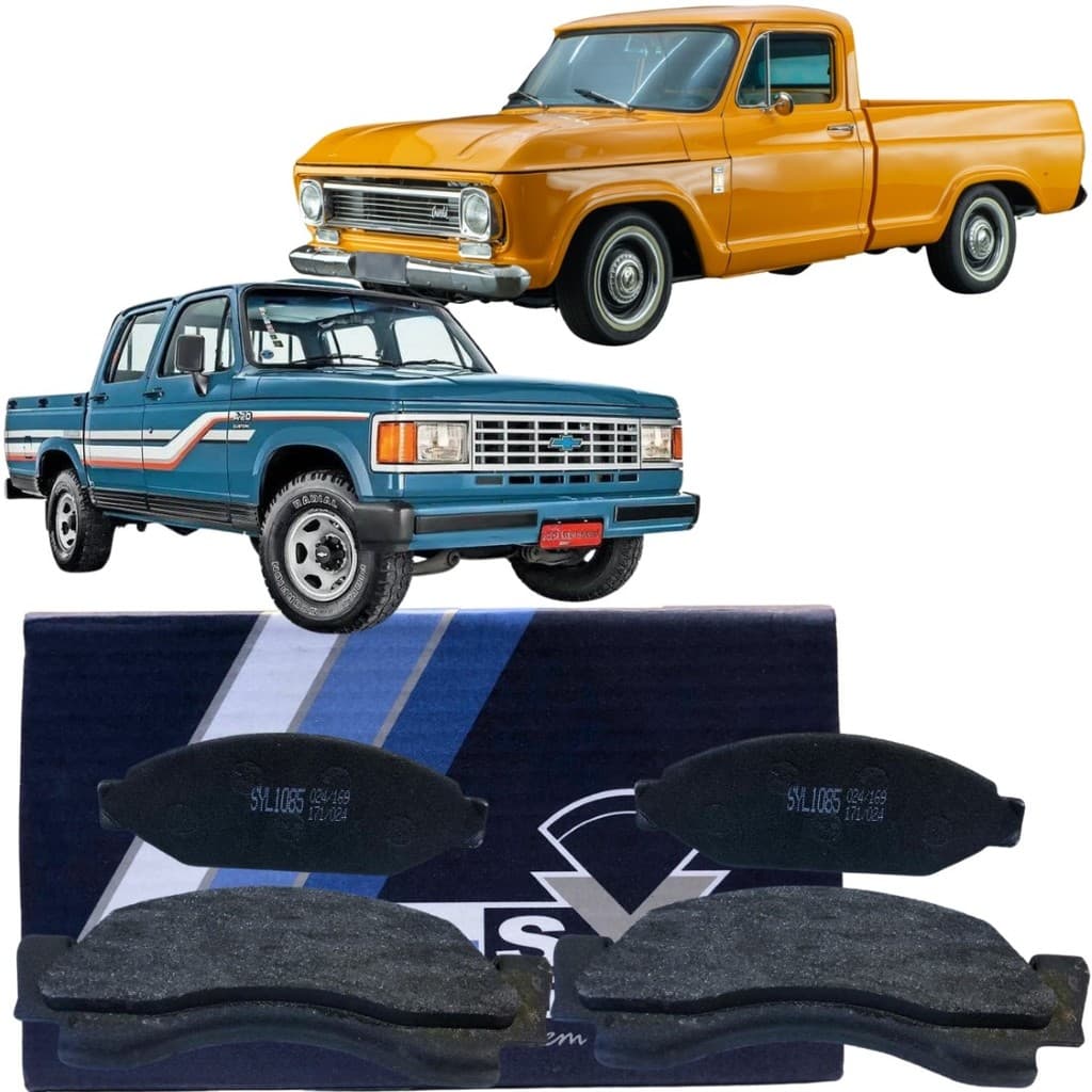 Pastilha De Freio Dianteira Para Gm A-10 C-10 D-20 Bonanza