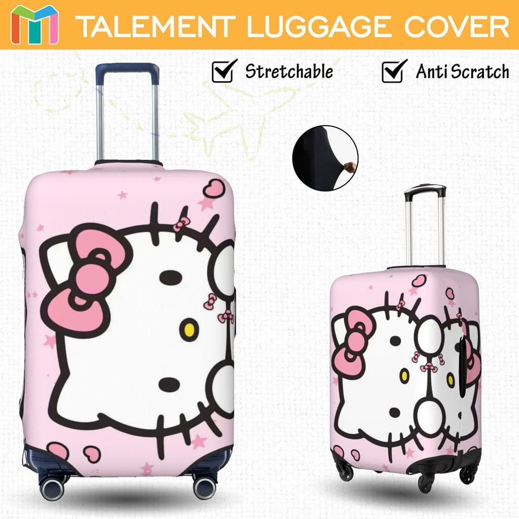 Hello Kitty Capa para Mala de Viagem Da Moda Personalizada De Elasticidade Protetor de Mala de Viagem 10kg 23kg H4