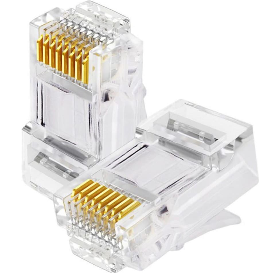 Conector RJ45 Cat 5E 200, 500 e 1000 Unidades