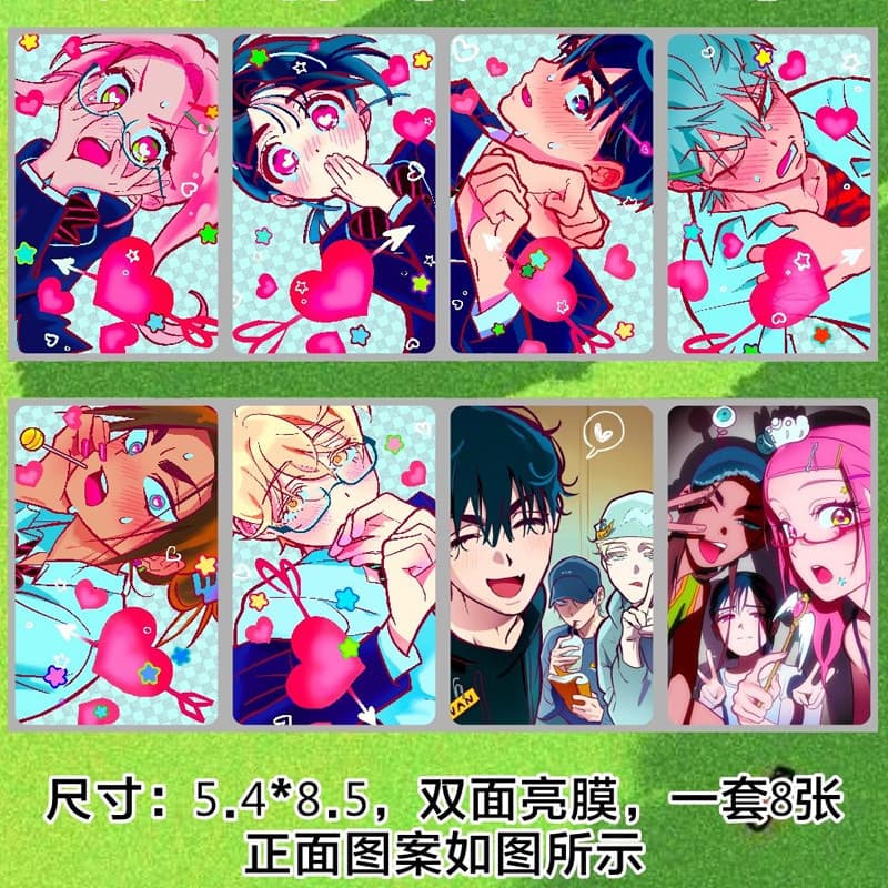 8 Pçs/Set 2025 Bonito Alienígena Palco TV Anime Cartão Mizi Sua Ivan Até Hyuna Luka Cosplay Cantos Arredondados LOMO Pos