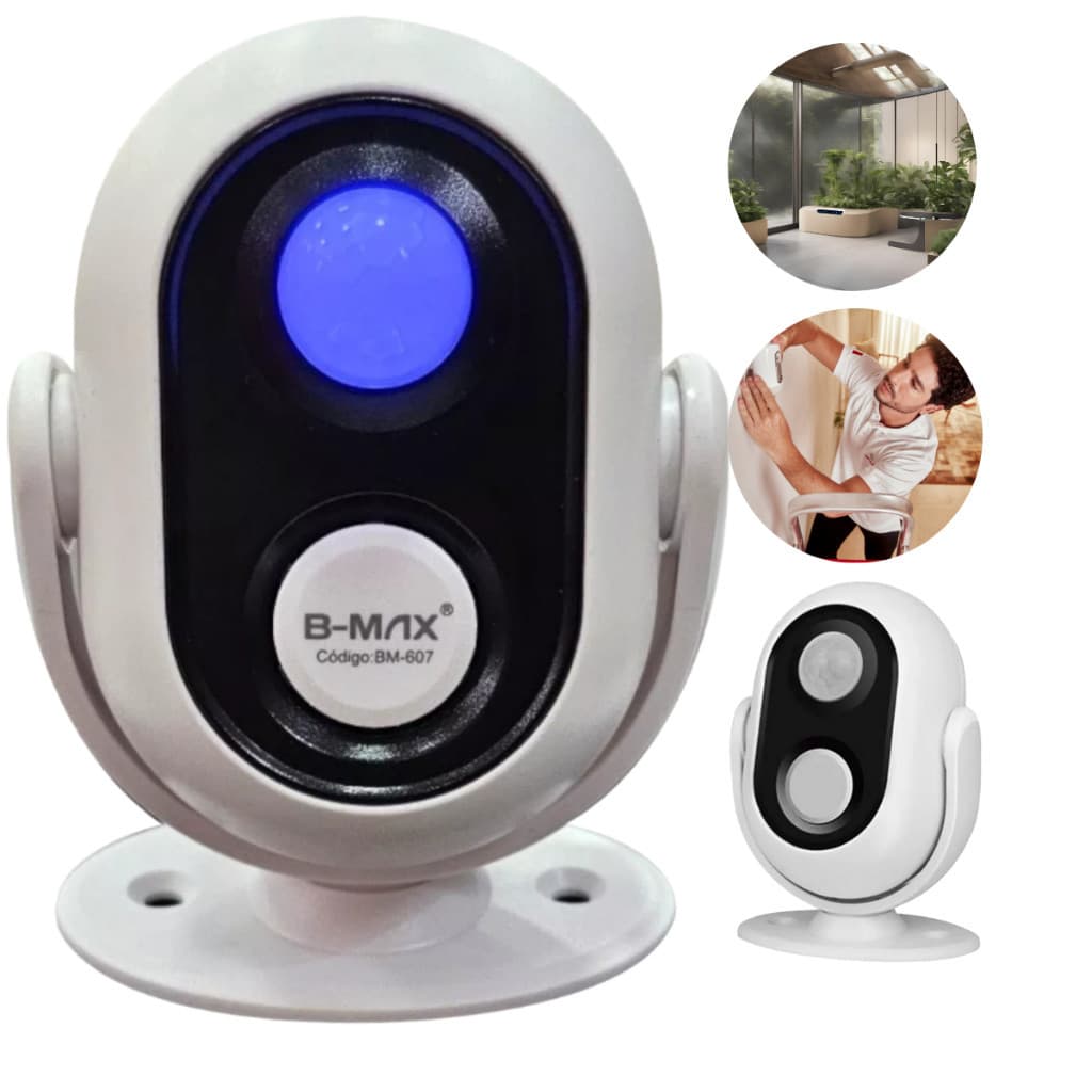 Sensor De Presença e Movimento Sem Fio Inteligente Alarme