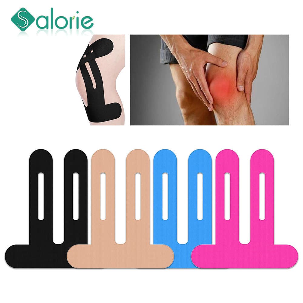 SALORIE 5/10PC Fita De Joelho Elástica Ajustável Para Cinesiologia À Prova D'água E , Respirável , Atlética Fornece Supo