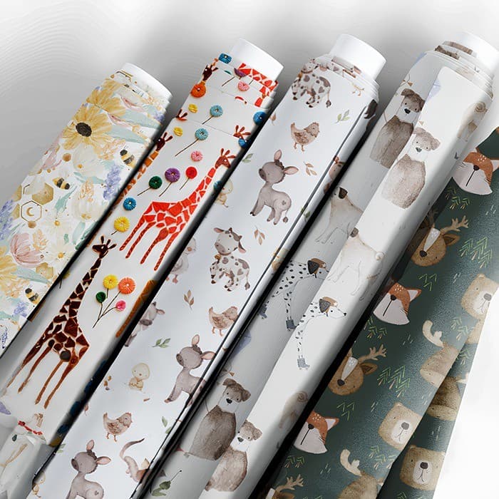 Tecido Tricoline Digital 50x1,50 Estampas Infantis Artesanato Patchwork Costura