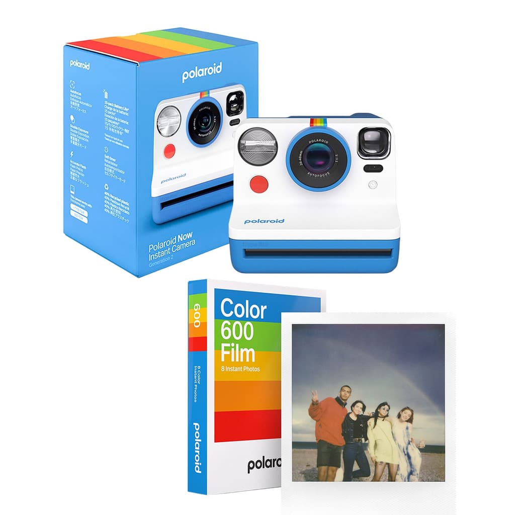 Kit Câmera Polaroid Now 2a Geração E Filme Colorido 8 Fotos