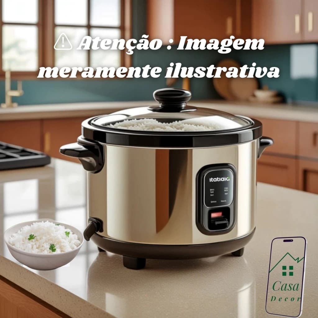Panela de Arroz Elétrica Itatiaia Aço Inox Cozinha