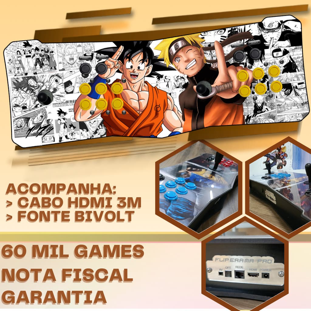 Fliperama Portatil edição colecionador - 60 mil Jogos imperdivel