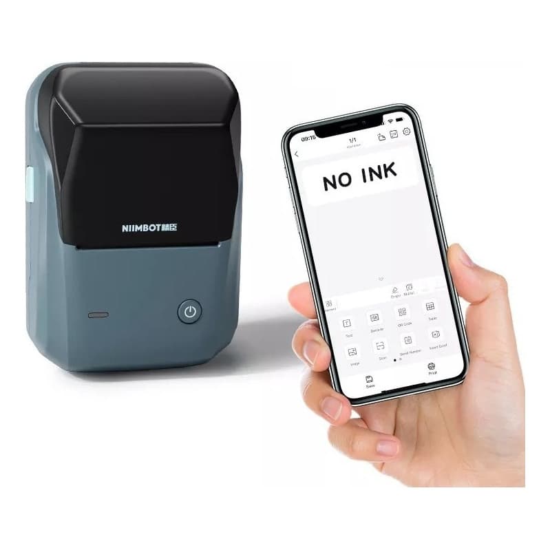 Impressora Térmica Niimbot B1 Bluetooth + 1 Rolo Etiqueta