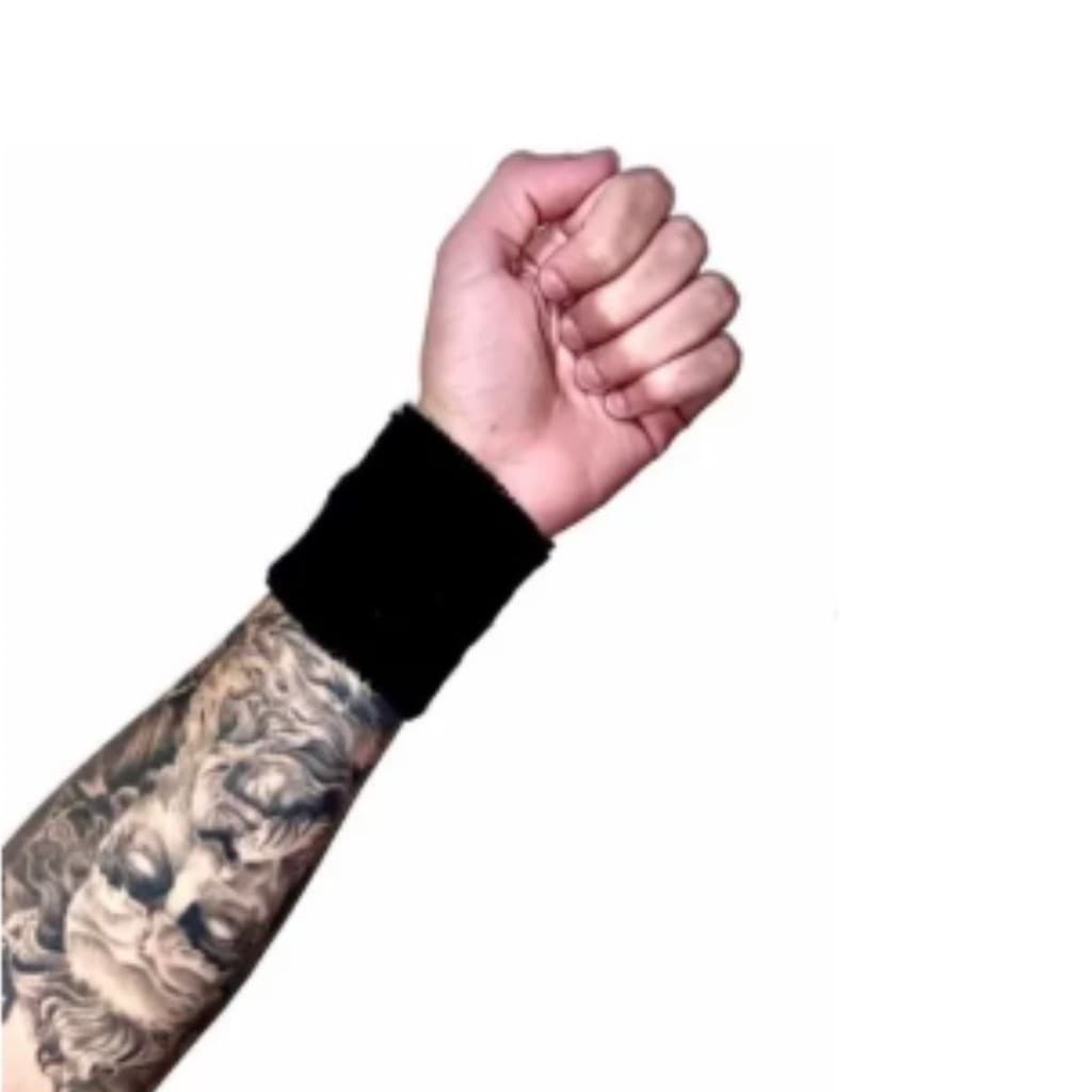 Munhequeira Toalha Pulso Algodão Unissex Pratica Exercicios